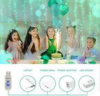Curtain Lights for Christmas, 200 Led 6.5ft x 6.5ft Hanging String Lights Outdoor, Fairy Curtain Lights for, alternate view 4
