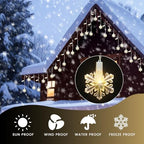Curtain Lights Icicle Christmas Lights 180L Remote Control&8 Modes, alternate view 6