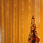 Curtain String Lights, 300 LED 9.8ft x9.8ft Warm White Fairy Lights with 8 Lighting Modes, Waterproof Lights for, alternate