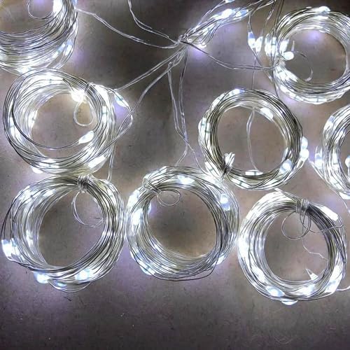 Curtain String Lights, 300 LED Fairy Lights with 8 Light Modes, 9.8x9.8Ft Remote Controlled Plug-in Fairy String, alternate