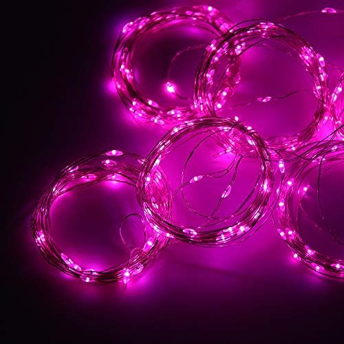 Curtain String Lights Indoor, 300 LED Twinkle Lights with Remote Timer USB Power 8 Modes Pink Fairy Lights for, alternate
