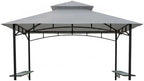 Custom Fit Replacement Canopy Top Cover Compatible with Aldi Gardenline Belavi 8' x 5' Grill Gazebo - Slate Gray
