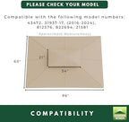 Custom Fit Replacement Canopy Top Cover Compatible with Aldi Gardenline Belavi 8' x 5' Grill Gazebo - Slate Gray, alternate