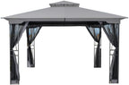 Custom Fit Replacement Canopy Top Cover Compatible with The Happatio Egeiroslife Hpo-Zpty-Z, El-Zpty-H-Wh4 10' x