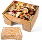 Cute Cardboard Charcuterie Boards with Lid Heavy Duty 10PK, Oil-Proof Pastry Box w/ Wax Paper, Disposable
