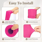 Cylinder Pedestal Stand Covers Set of 3 Spandex Display Pedestal Covers Round Plinth Pillar Cover for Birthday, alternate