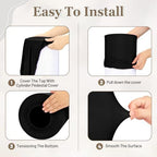Cylinder Pedestal Stand Covers Set of 3 Spandex Display Pedestal Covers Round Plinth Pillar Cover for Birthday, alternate