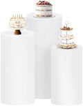Cylinder Pedestal Stand Covers Spandex Flexible Display Box for Birthday Party Wedding Baby Shower Decoration