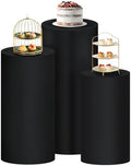 Cylinder Pedestal Stand Covers Spandex Flexible Display Box Stand Covers for Birthday Party Wedding Baby Shower