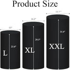 Cylinder Pedestal Stand Covers Spandex Flexible Display Box Stand Covers for Birthday Party Wedding Baby Shower, alternate