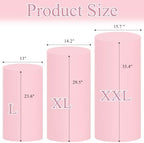 Cylinder Pedestal Stand Covers Spandex Flexible Display Box Stand Covers for Birthday Party Wedding Baby Shower, alternate