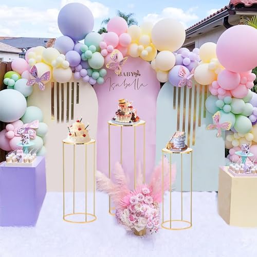 Cylinder Stands for Party, 3PCS Cylinder Pedestal Stand, Cilindros Para Fiestas Cake Table Stand for Parties, alternate view