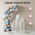 Cylinder Stands for Party with 3 Size S+m+l, Cake Display Stand Set, Cylinder Pedestal Stand for Weddings, alternate view 5