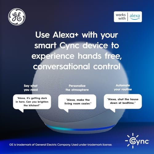 Cync GE Dynamic Effects Smart Cafe Lights, Color Changing Patio String Lights, Compatible with Alexa and Google, alternate