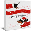 Dachshund Christmas Decor, Merry Christmas Weiner Dog Decorations