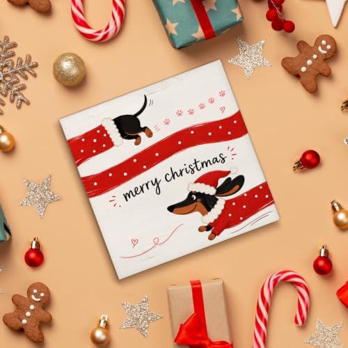 Dachshund Christmas Decor, Merry Christmas Weiner Dog Decorations, alternate view 4