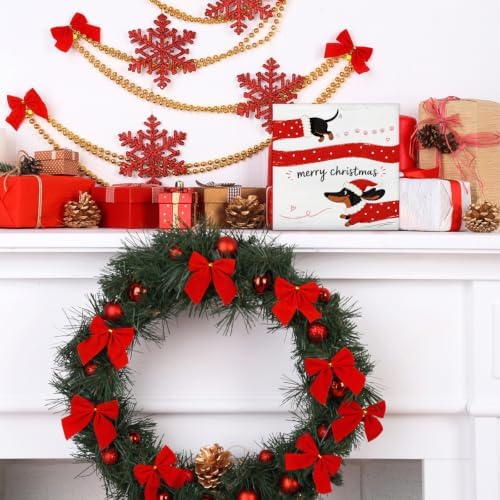 Dachshund Christmas Decor, Merry Christmas Weiner Dog Decorations, alternate view 6