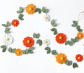 Daisy Felt Garland Groovy Boho Daisy Flower Hanging Banner Summer Floral Garland Hippie Party Decorations for