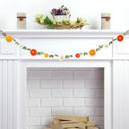 Daisy Felt Garland Groovy Boho Daisy Flower Hanging Banner Summer Floral Garland Hippie Party Decorations for, alternate view
