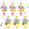 Daisy Party Balloons Stand Kit 6 Sets, Colorful in 40 inches in Colorful