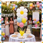 Daisy Party Balloons Stand Kit 6 Sets, Colorful in 40 inches in Colorful, alternate view 6