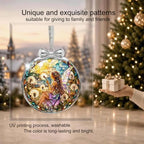 Dandelion Fairy Christmas Ornament for Xmas Tree Decorations Glass 3*3.3 IN, alternate view 5