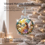 Dandelion Fairy Christmas Ornament for Xmas Tree Decorations Glass 3*3.3 IN, alternate view 6