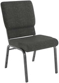 Dark Gray 18.5" W Stacking Church Chair, 4-Pack