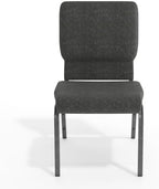 Dark Gray 18.5" W Stacking Church Chair, 4-Pack, alternate view 5