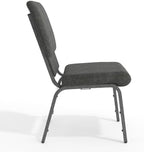 Dark Gray 18.5" W Stacking Church Chair, 4-Pack, alternate view 6