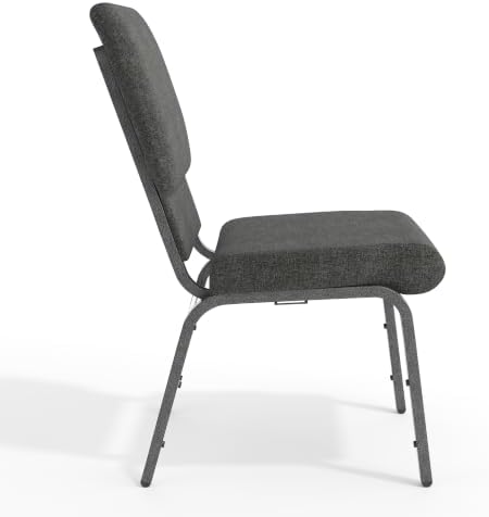 Dark Gray 18.5" W Stacking Church Chair, 4-Pack, alternate view 6