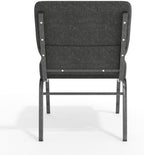 Dark Gray 21" W Stacking Church Chair, 4-Pack, alternate view 7