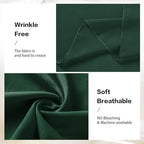 Dark Green Backdrop Curtains for Parties, Chiffon Photo Backdrop Drapes 2 Panels 5x10FT Sheer Outdoor Curtain, alternate view