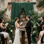 Dark Green Backdrop Curtains for Parties, Chiffon Photo Backdrop Drapes 2 Panels 5x8ft Sheer Outdoor Curtain for, alternate