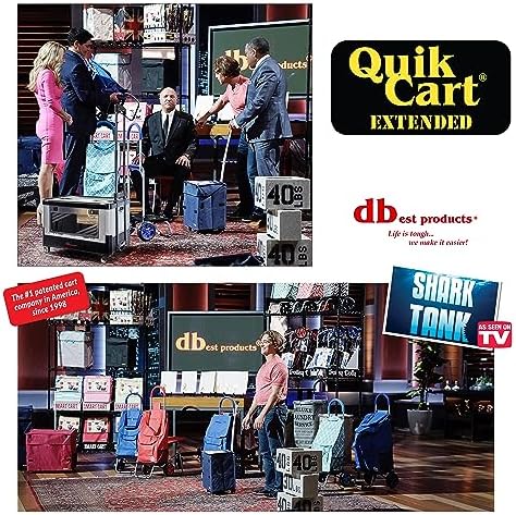 dbest Products Quik Cart Extended Collapsible Rolling Crate - Gray & Black, alternate view 6