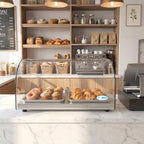 DC-1C Bakery Display Case, 0.88 Cu. Ft - 1 Shelves, Clear in 22 in. - 1 Shelf in Clear, alternate view 2