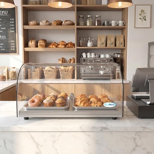 DC-1C Bakery Display Case, 0.88 Cu. Ft - 1 Shelves, Clear in 22 in. - 1 Shelf in Clear, alternate view 2