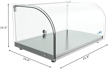 DC-1C Bakery Display Case, 0.88 Cu. Ft - 1 Shelves, Clear in 22 in. - 1 Shelf in Clear, alternate view 3