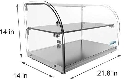 DC-2C 22" Commercial Countertop Bakery Display Case with Front Curved Glass and Rear Door - 1.5 cu. ft. in 22, alternate view