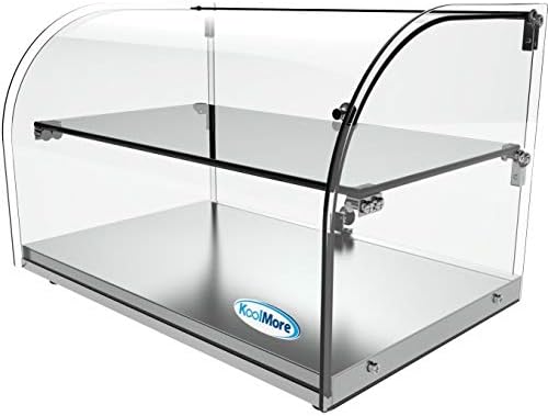 DC-2C 22" Commercial Countertop Bakery Display Case with Front Curved Glass and Rear Door - 1.5 cu. ft. in 22, alternate view