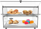 DC-2C 22" Commercial Countertop Bakery Display Case with Front Curved Glass and Rear Door - 1.5 cu. ft. in 22, alternate view