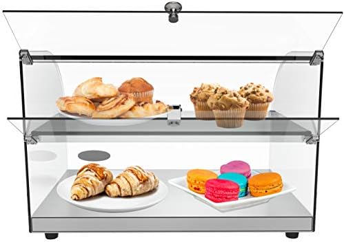 DC-2C 22" Commercial Countertop Bakery Display Case with Front Curved Glass and Rear Door - 1.5 cu. ft. in 22, alternate view