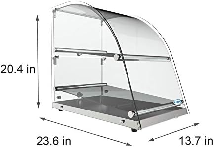 DC-2CN Bakery Display Case, 2.4 Cu. Ft - 2 Shelves in 14 in. - 2 Shelves in Black, alternate view 3