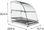 DC-2CN Bakery Display Case, 2.4 Cu. Ft - 2 Shelves in 14 in. - 2 Shelves in Black, alternate view 3