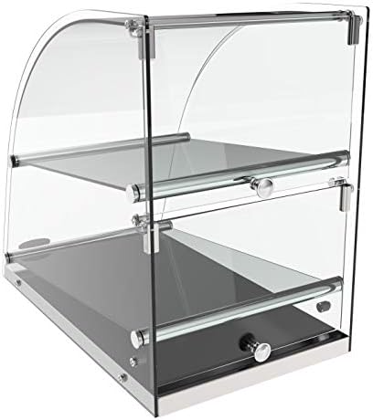 DC-2CN Bakery Display Case, 2.4 Cu. Ft - 2 Shelves in 14 in. - 2 Shelves in Black, alternate view 6