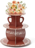 De Barro Mexicanos Cupcake Stand - 3 Tiered Birthday Decorations in Brown De Barro Mexicanos