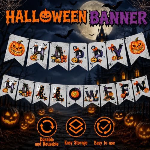 Decorations - Happy Banner for Indoor Outdoor, alternate view 4