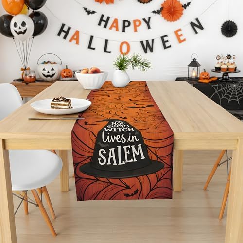 Decorations - Spider Web Witch Hat Table Runner, alternate view 2