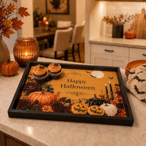 Decorations Wood Serving Tray with Handles, 17 × 12 inch in 17 × 12 inch in Bamboo, alternate view 2