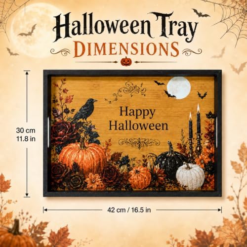 Decorations Wood Serving Tray with Handles, 17 × 12 inch in 17 × 12 inch in Bamboo, alternate view 3
